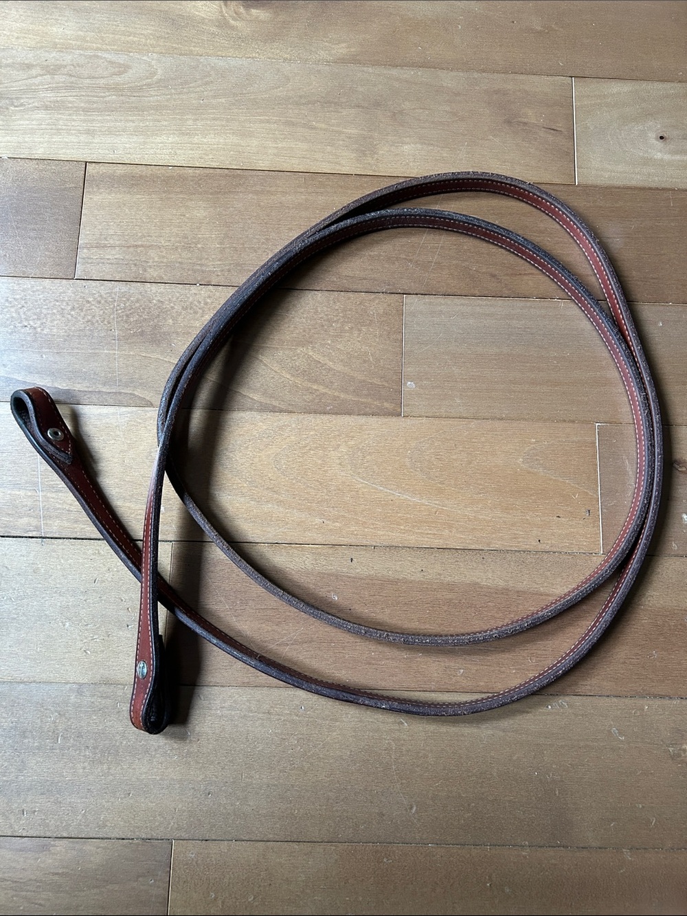 Solid leather rein